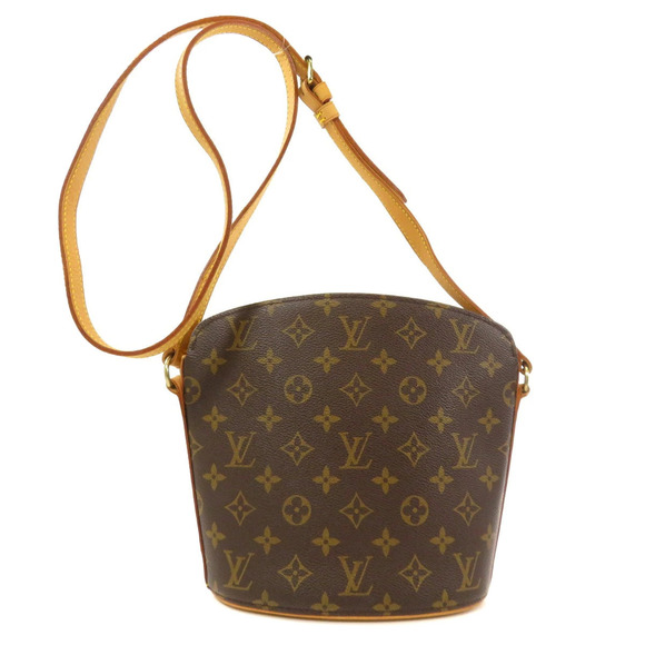 Louis Vuitton Handbags - Louis Vuitton Canvas Druot Monogram Shoulder Bag Brown